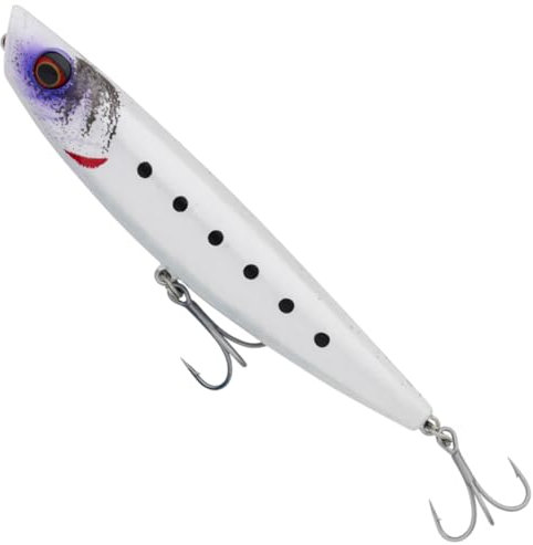 Savage Gear schwimmender Wobbler für Wolfsbarsche Pop Walker 2.0 7cm 7g, Farbe:Snow Sardine