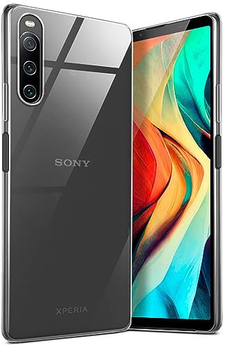 moex Aero Case für Sony Xperia 10 IV Hülle Durchsichtig, Silikon Handyhülle Transparent, Clear Case Ultra Slim, Backcover Schutzhülle Dünn, Silikonhülle Minimalistisch, Klar