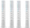 Cartuccia Filtro Filo Avvolto 20 Pollici Micron 1 Filtri Acqua Italia Set 4 Pezzi