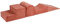 MEOWBABY Schaumstoff Bausteine Kinder – Kletterbausteine Indoor – Softbausteine XXL Baby – Riesen Bausteine XXL für Kinder – Spielpolster & Bewegungsbausteine, Samt, Marsala-Rot
