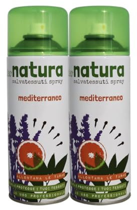 HOME PRO Deo Mediterraneo Spray Igienizzante Anti Tarme Deodorante Ambiente Tessuti Assorbiodori Profumatori Armadio E Cassetti Elimina Odori Profumatore Auto Vestiti 2x400ml