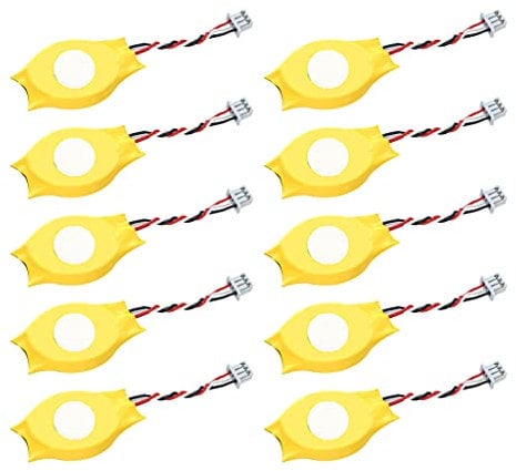 10 Stück New Notebook BIOS CMOS Laptop Motherboard PC PLC 3V CR2032 2032 Li-Ion Cell Button Battery with 3 Wires 3Pin Cable