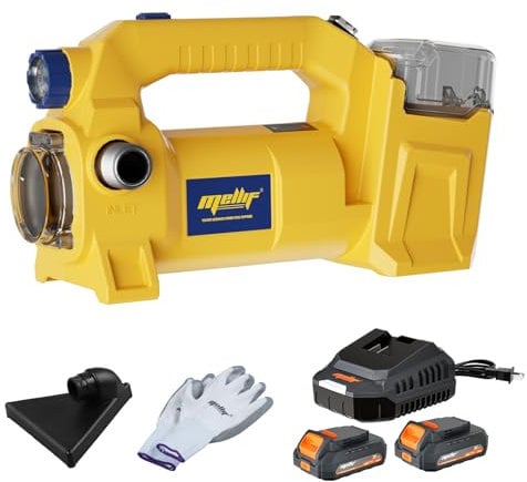 Cordless Water Pump Compatible with Dewalt 18V Battery, 500GPH Brushless Transfer Self Priming with(2) 2.0Ah Battery for Pool Draining,Watering