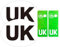 Tek Automotive | 4 Pack UK Green EV Number Plate Stickers + UK Car Stickers for Europe | Legal UK Badge for Cars & Travel | Waterproof Vinyl UK Reg Plate & Bumper Stickers