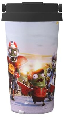 Plants Vs Zombies Commuter Travel Coffee Mug – 500ml, Keeps Hot for 6 Hours, No Spill, Stainless Steel