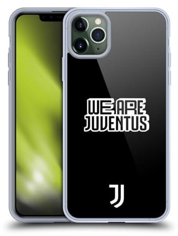 Head Case Designs Offizielle Juventus Football Club Schwarz & Weiß Grafik-Sammlung Gelhülle [Militärischer Schutzgrad] Kompatibel Mit Apple iPhone 11 Pro Max Und Kompatibel Mit MagSafe