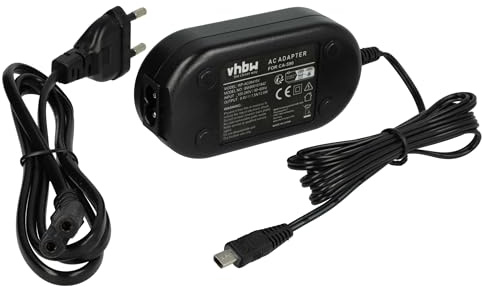 vhbw Netzteil kompatibel mit Canon DC302 | FS10, FS100, FS11, MD120, MD160, MD205, MD216, ZR-800, ZR800, MD215, MD235 Kamera, Digitalkamera, DSLR, 2m