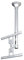 Neomounts by Newstar LCD Deckenhalterung (55 cm (22 Zoll) bis 130 cm (52 Zoll), Höhe 64 cm bis 105 cm) Silber, Q610414