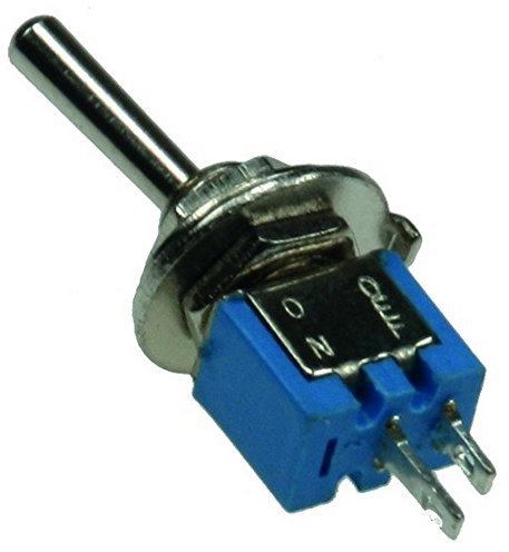 ChiliTec Miniatur Kippschalter 1x EIN/AUS 12V/3A, Lötösen, 2-Pin, Gewinde Ø 6mm