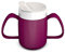 Ornamin Two Handled Mug with Internal Cone and spouted lid, BlackBerry