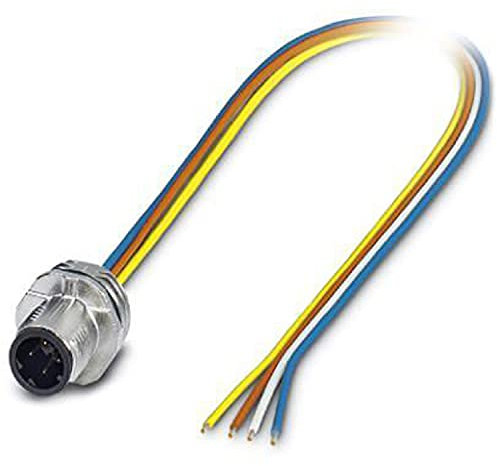 Phoenix Contact SACC-E-MSD Ethernetkabel Cat.5, 500mm Patchkabel, A M12 Stecker, B offenes Ende, TPE
