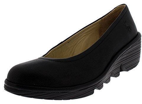 Fly London Women's Pump Ballet Flats,Black, 8 UK
