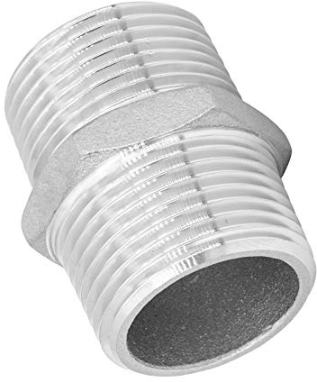 KI Edelstahl Doppelnippel V4A Gewindefitting 3/4