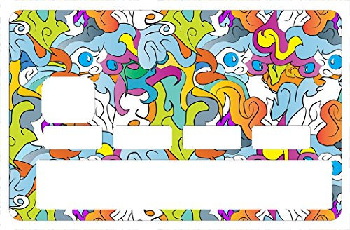 Graffiti Strange 2016 - Kreditkarten Aufkleber – Passgenaue Aufkleber – Differenzieren und dekorieren Sie Ihre Bankkarte nach Ihren Wünschen !!