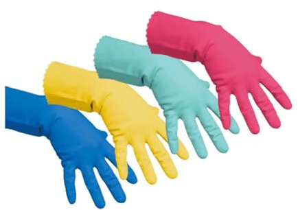 Vileda Handschuhe Multipurpose Der Feine Naturlatex blau Größe M