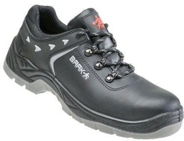 BAAK Sicherheitsschuhe Heiko Industrial S3, Halbschuhe BGR191 Größe 44, schwarz, 8034
