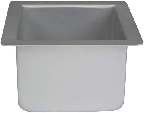 PME SQR064 Teglia Professionale, Alluminio, Argento, 15 x 15 cm