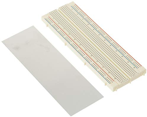 Jameco Valuepro 830-Point Solderless Breadboard, 6.5 x 2.125, 0.1 spread, Ideal for Prototyping and Classroom Projects - WBU-202-R