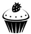 Loyalty Card Self Inking Stamp - Cup Cake