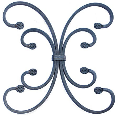 Hierro Forjado Ornamento por Ejemplo. para barandilla, Rejilla de Ventana, etc. Hierro Forjado de Acero # 952