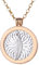 Morella Halskette Damen Gold 70 cm Edelstahl mit Amulett und Coin 33 mm in Schmuckbeutel Traumfänger