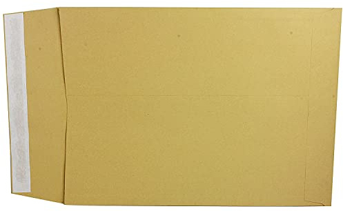 Q-Connect Envelope Gusset 406x305x25mm Peel and Seal 120gsm Manilla (Pack of 100)