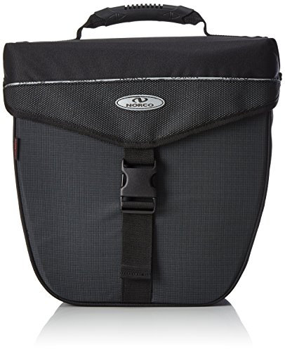 Norco Unisex – Erwachsene Fahrradtasche Orlando City Casez, Schwarz, 34 x 34 x 14 cm, 14 Liter