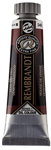 Rembrandt Oil Colour Tube - Venetian Red 349-15 ml - Qualité extra-fine - Haute concentration de pigments - Consistance beurrée - Qualité artiste professionnel - Fabriqué aux Pays-Bas