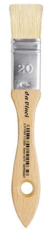 da Vinci 2475 Lack- & Grundierungspinsel, mittlere Schweineborsten mit naturlackiertem Griff, Größe 20