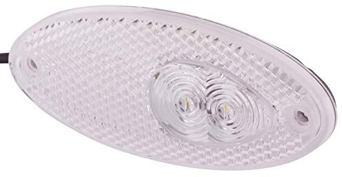 HELLA 2PG 964 295-111 Positionsleuchte - Begrenzungsleuchte - Anhänger - Wohnwagen - LED - 24V - Anbau/Schraubanschluss - ECE - Kabel: 5000mm - Stecker: offene Kabelenden - vorne - Menge: 1