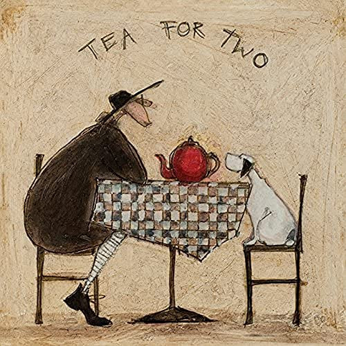 Sam Toft Tea for Two, 40 x 40 cm, Leinwanddruck