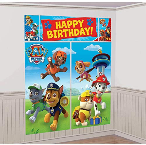 Paw Patrol - Set de cumpleaños: guirnalda para fiestas (Amscan International 670422)