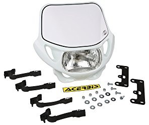 ACERBIS Scheinwerfermaske mit Scheinwerfer - weiß - für Simson .050TS, .050SC - 12V 35/35W, mit Standlicht