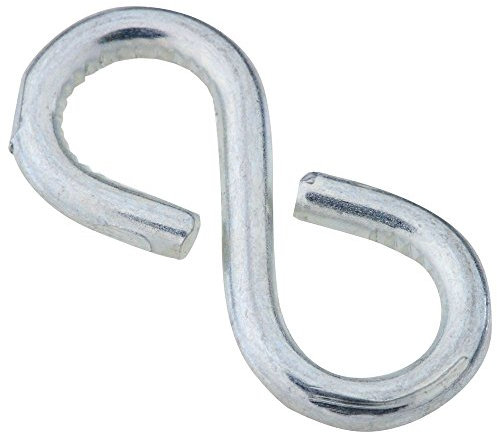 National Hardware N121-392 V2072 Closed S Hooks in Zinc plated, 6 pack