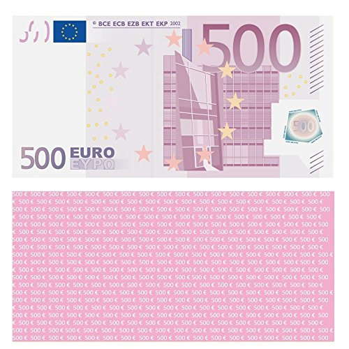 LYSCO® 500 Euro Spielgeld - verkleinert auf 75% des Originals, 100 Stück