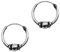 Soul-Cats keltische Creolen aus echt 925 sterling Silber im Bali Style, Durchmesser ca: 12 mm