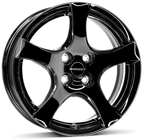 Borbet F black glossy 6x15 ET38 4.00x108 Hub Bore 63.40 mm - Alu felgen
