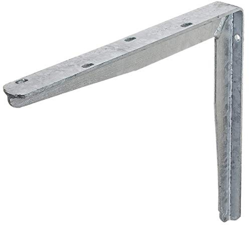 Alberts 800802 Konsole aus T-Profil | wahlweise in verschiedenen Ausführungen | für extreme Beanspruchung und Belastung | feuerverzinkt | Höhe 300 mm | Tiefe 400 mm