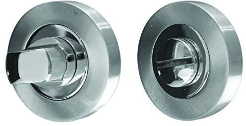 Designer Bathroom Turn and Release Polished Chrome and Satin Chrome - from e-hardware