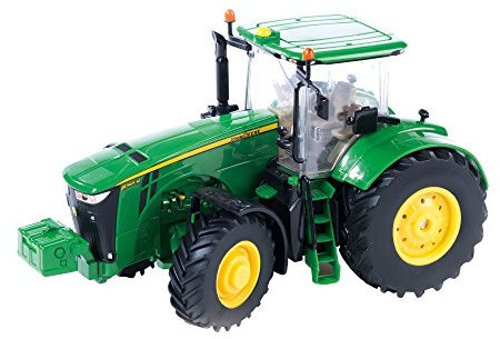 TOMY Britains - John Deere 8RT - Kinder Traktor mit Lenkung und 3-Punkt-Anhängerkupplung - hochwertiger Traktor für Kinder ab 3 Jahre zum Spielen und Sammeln