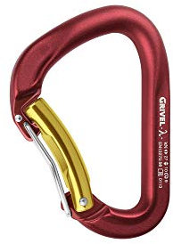Grivel K7G Lambda Twin Gate Rot, Einzelkarabiner, Größe One Size - Farbe Red