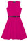 A2Z 4 Kids Girls Party Fashion Dresses with Free Belt Summer - Skater Sleeveless Cerise 13