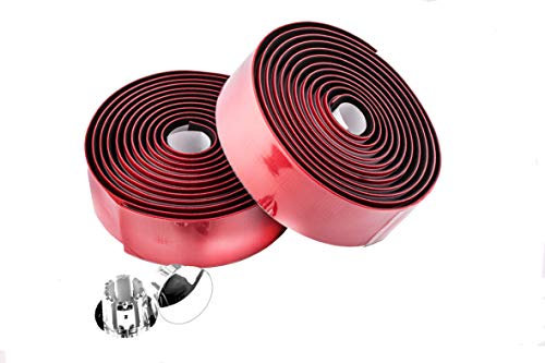 M Part Primo anti-slip bar tape with shock-absorbent silicone gel, red