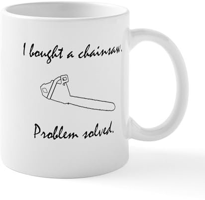 CafePress Chainsaw Mug 11 oz (325 ml) Ceramic Coffee Mug