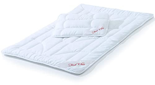 CelinaTex First Class Kinder Bettdecke 100 x 135 cm Ganzjahres Decke Set mit Kopfkissen 40 x 60 cm Kinder Steppdecke Kinderdecke