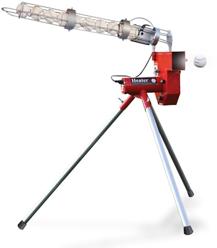 Trend Sports Heater Baseball Pitching Machine with 12 Ball Autofeeder