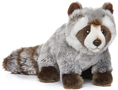 Carl Dick Waschbär, Plüschtier, Kuscheltier ca. 25cm ca. 37cm mit Schwanz 2409
