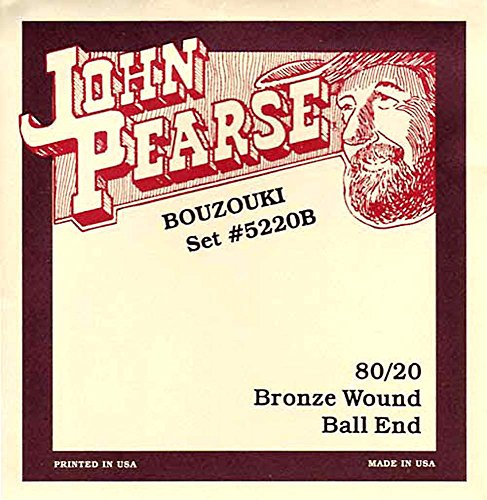 John Pearse Irische Bouzouki-Saiten, leicht, mit Ballends