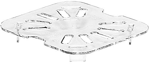 Cambro 60CWD135 Camwear Drain Shelf, Clear (6/Case) | Supports product and promotes drainage in cold storage, withstands temperatures from -40C to 99C, dishwasher safe.