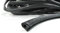 powerpreis24de 10 Meter Flexibler Kantenschutz PVC Schwarz mit Metalleinlage zuschneidbar Profiware